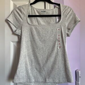 Old navy Grey square neck top.